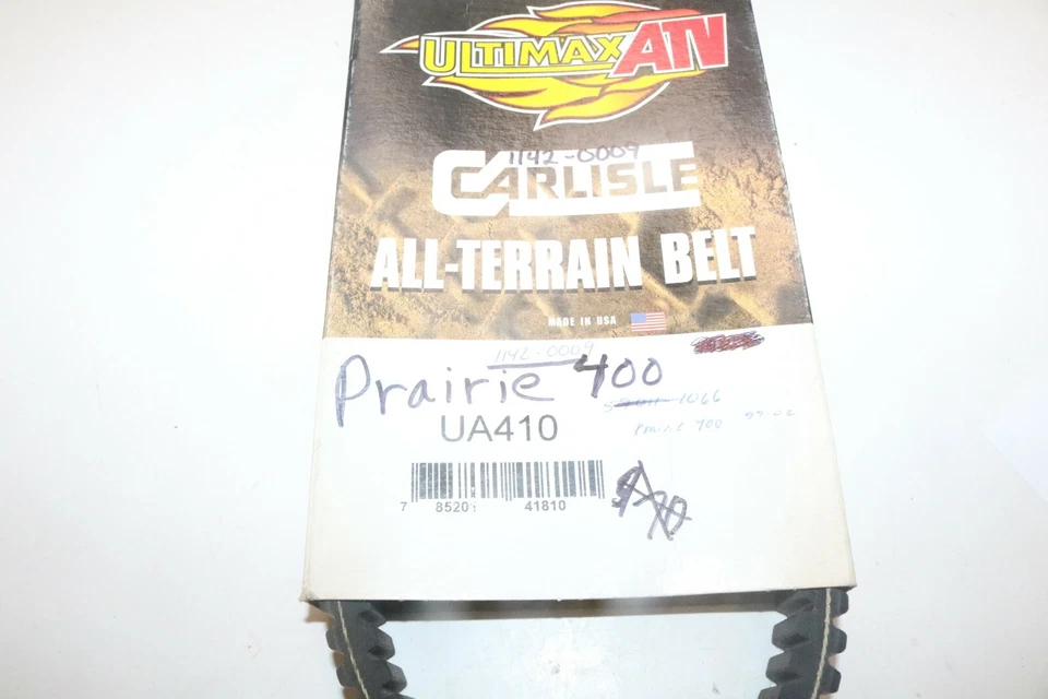 Correa de transmisión de embrague Carlisle Ultimax ATV 1142-0009 UA410 nueva original Kawasaki Praire Foto 3 de 4