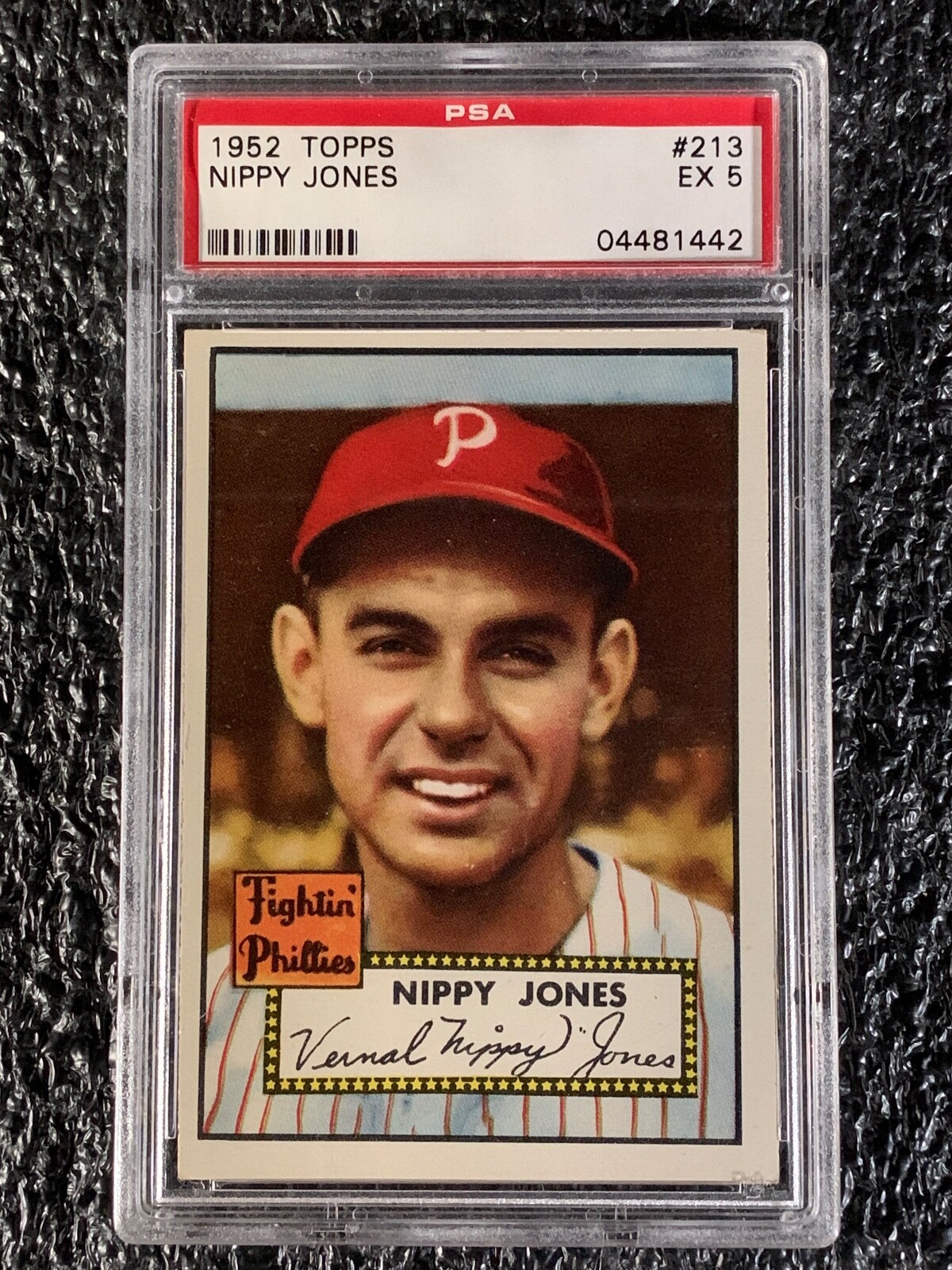 1952 Topps Baseball #213 Nippy Jones PSA 5