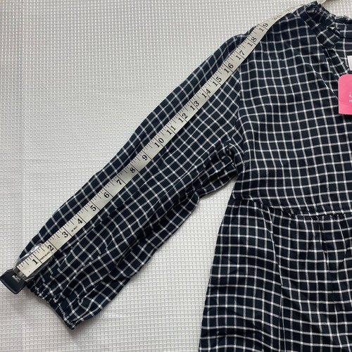 Isabel Maternity Women’s Size Small Long Sleeve V-Neck Top Black White Checkered - Picture 7 of 9