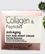 COLLAGEN & PEPTIDES  ANTI-AGING DAY & NIGHT CREAM WITH DEAD SEA MINERALS