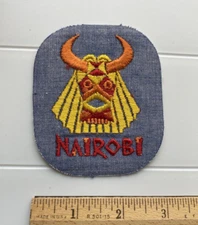 Nairobi Kenya Blue Denim Souvenir Repair Patch Badge