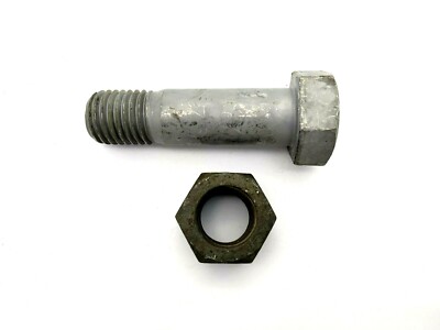 10x hexagon screws with hexagon nut MU DIN 7990 5.6 hot-dip galvanized (S27)