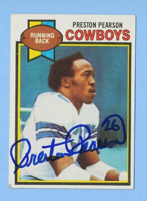 Preston Pearson - Signed/Autographed - 1979 Topps #315 - Dallas Cowboys