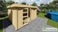 Flachdach Gartenhaus Holz 4x3m Gerätehaus 40mm Blockhaus ...