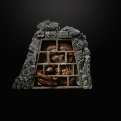 Star Wars Legion Miniatures - Captive Rancor Monster Jabbas Pet Rancor in cave