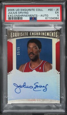 2005 UPPER DECK UD EXQUISITE COLLECTION ENSHRINEMENTS JULIUS 