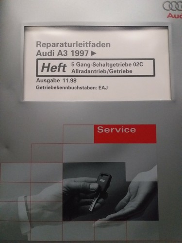 Reparaturleitfaden 5 Gang Schaltgetriebe 02C Allradantrieb Getriebe Audi A3 EAJ