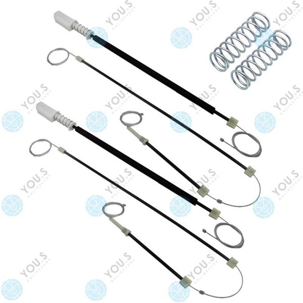 FüR Mercedes CLS Fensterheber Reparatursatz Set Seilzug Hinten Links + Rechts-image