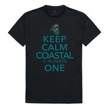 Coastal Carolina University Chanticleers NCAA College Keep Calm T-Shirt S-2XL
