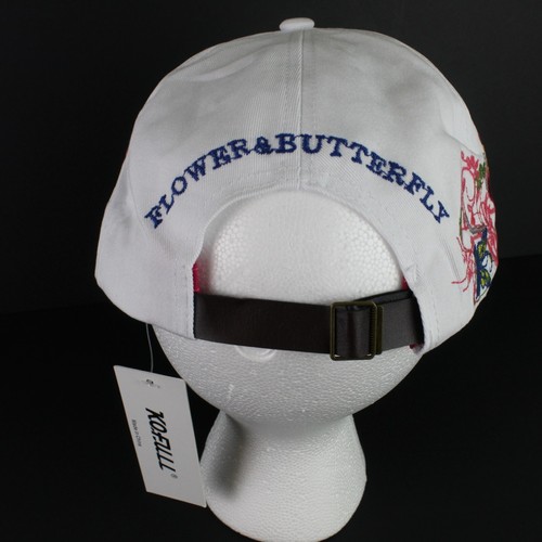 Women Cap Dad Hat Golf Adjustable Cotton Embroidery Sequin Flower & Butterfly - Picture 6 of 8