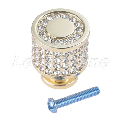 Crystal Zinc Alloy Drawer Cabinet Knob Door Handle Furniture Pull Handle 2 Shape - Picture 12 of 14