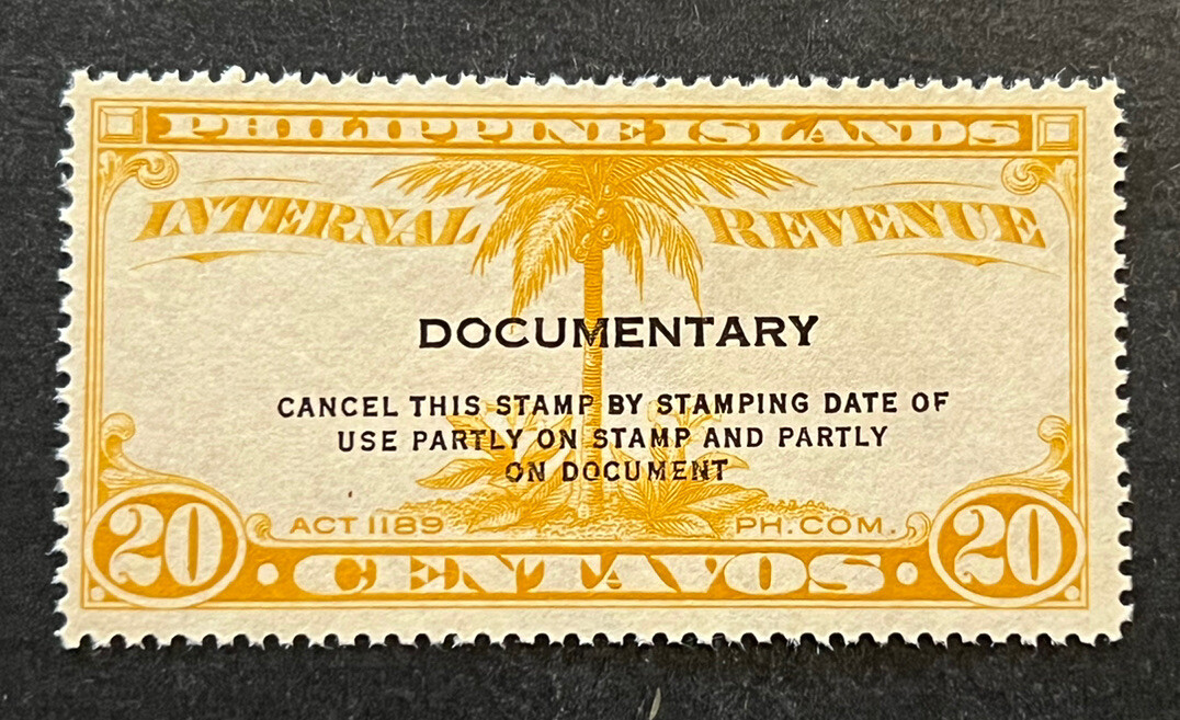 Travelstamps: Philippines Documentary Stamps 20 Cent Mint No Gum
