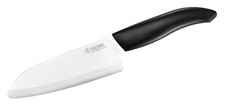 Coltello Santoku Kyocera In Ceramica FK-140-WH-BK - Lama Di 14 Cm - Manico Nero