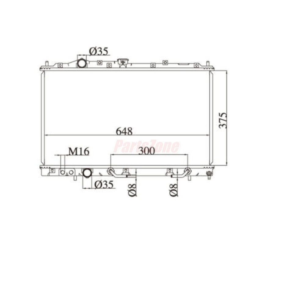 Front Radiator Fit for Mitsubishi Lancer Mirage CE 4Cyl 96-03 Sedan Coupe AT MT - image 2 of 4