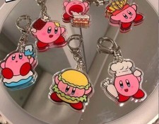 lot 20pcs kirby mix anime Acrylic Keychain Key Chain Girls boy Keyring