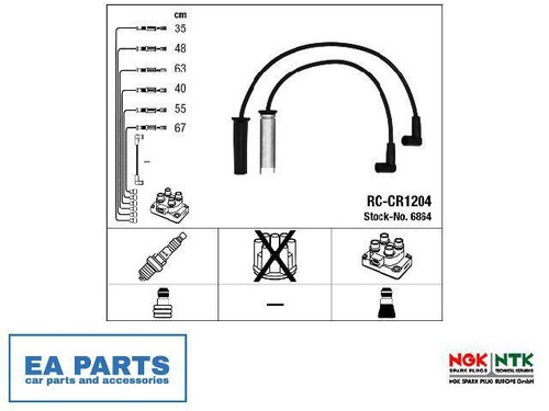 Ignition Cable Kit for CHRYSLER NGK 6864 - Picture 1 of 3