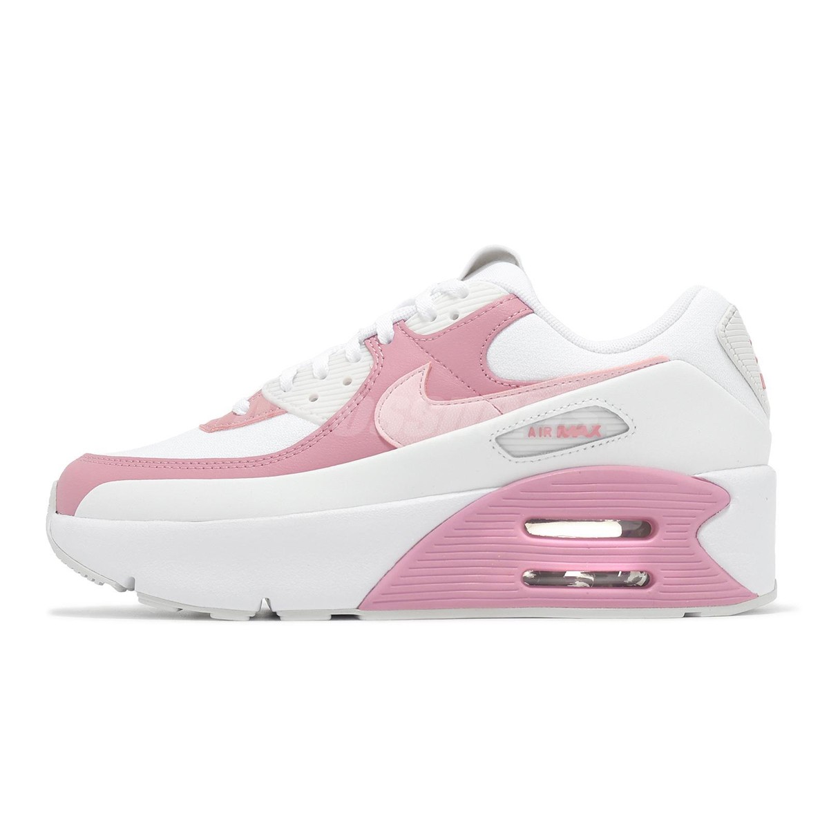 【18cm】美品　Nike リフト　ホワイト　ピンク Nike Air Max 90 LV8 White Pink Foam Women Casual Lifestyle