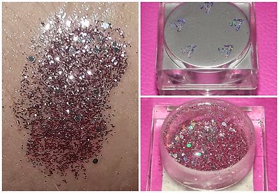 W7 Space Debrit Freier Glitzer PINK Gesicht Körper Haare Nail Art