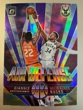 Giannis Antetokounmpo Milwaukee optic AIR DEFENSE No.3 Basketball card