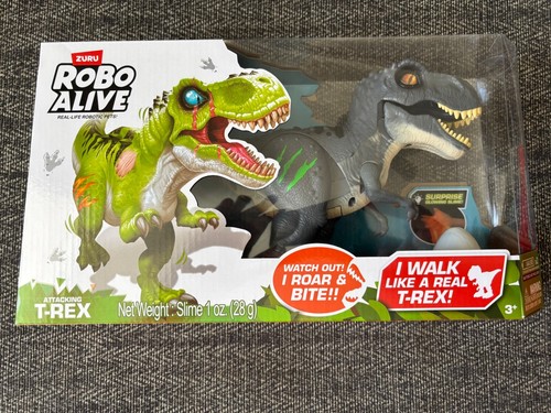 Robo Alive T-Rex Dinosaur (Grey) Robotic Toy by Zuru .New Sealed.
