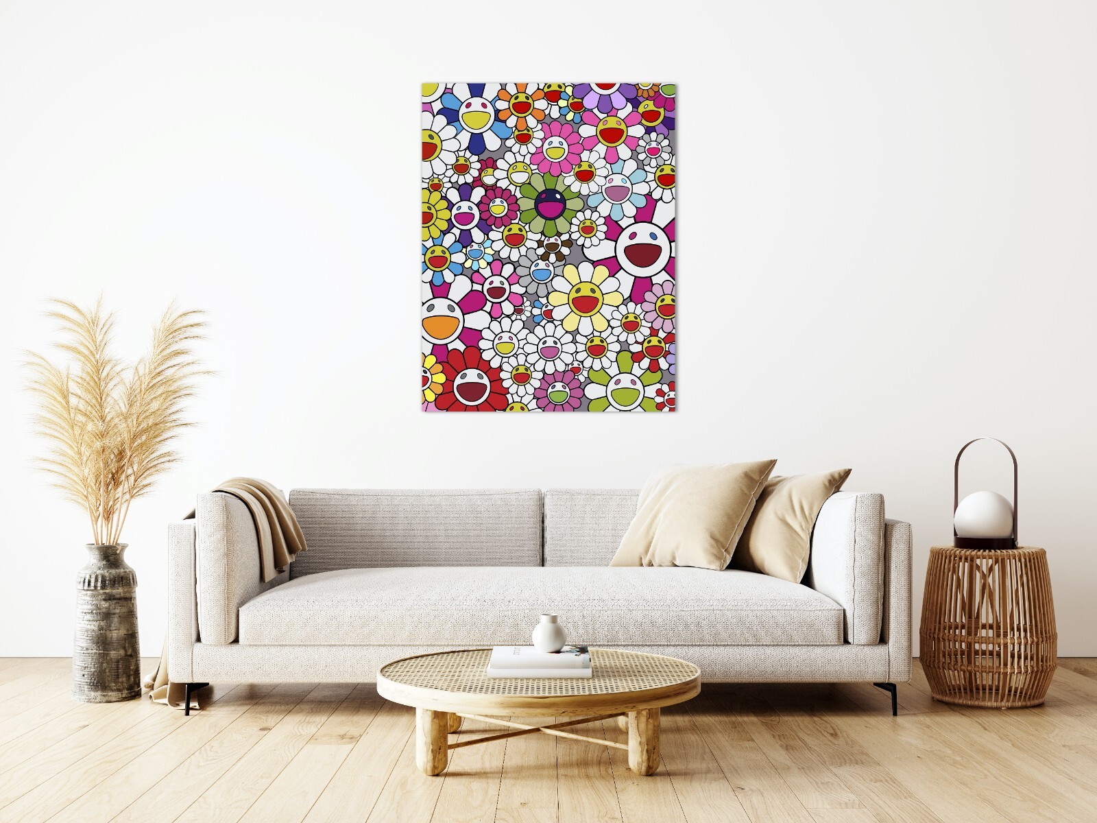 BRO Mart Takashi Murakami Flower Smiling 12X18 Inch Rolled Poster :  : Home & Kitchen