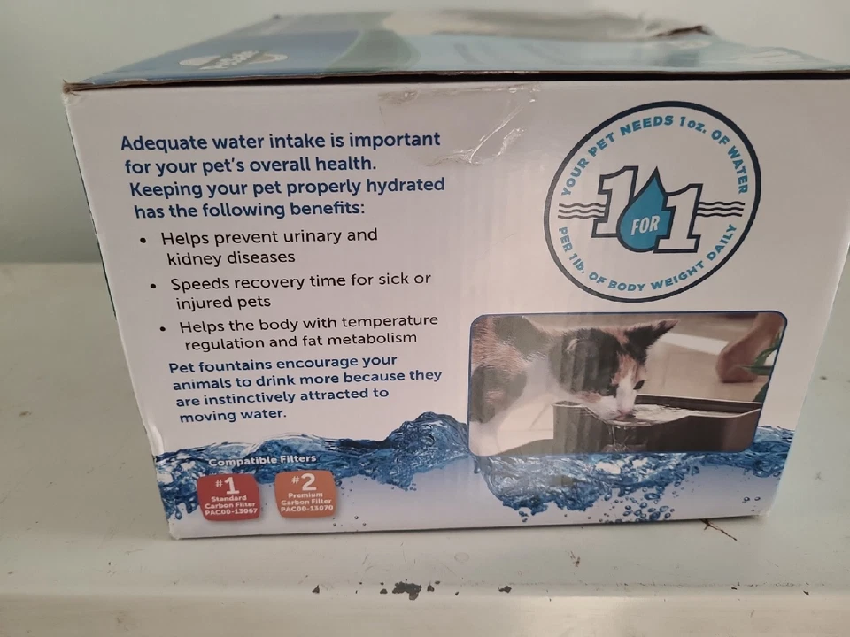 PetSafe PWW00-13708 Drinkwell Multi-Tier Fountain Dog & Cat Pet- Carbon Filter - Image 2 of 4