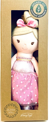 Linzy Toys Olivia Fairy 13'' Organic Cotton Fabric Doll Age 3 Years & Up