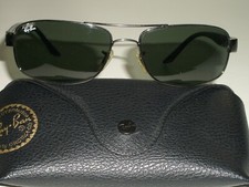 RAY-BAN RB3273 004 57 17mm STUNNING SLEEK GUNMETAL G15 UV GLASS LENS SUNGLASSES