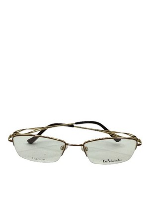 CALIENTE 81953 1 Brillenfassung Gold Titan Halbrand Unisex Designer