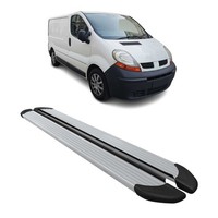 Seitenschweller Trittbretter Schweller FüR Renault Trafic 2001-2014 L1 Alu Grau
