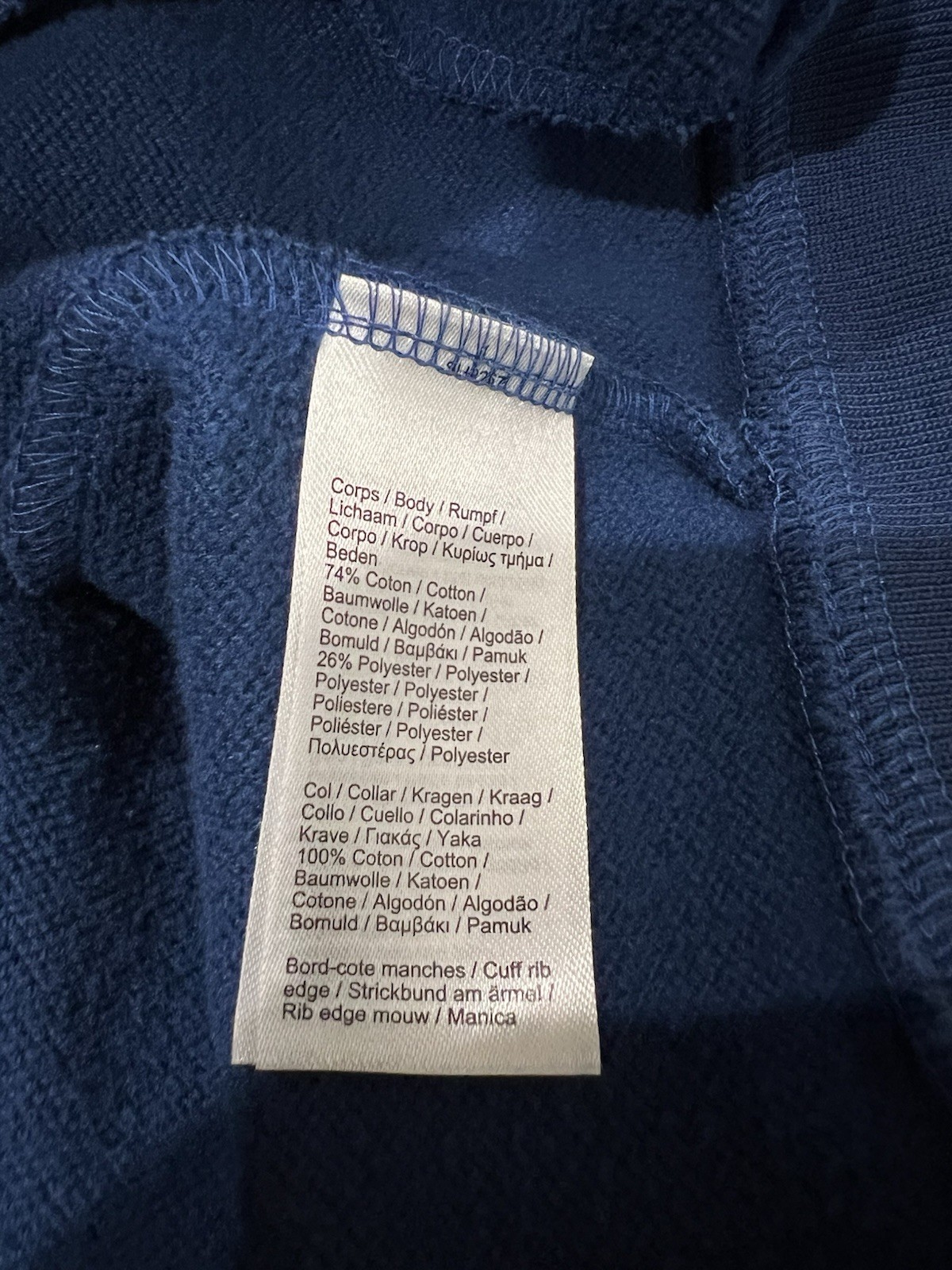 Lacoste Jacket Mens XXL Full Zip Jacket Fleece Mock Neck Logo Pockets Preppy thumbnail 5