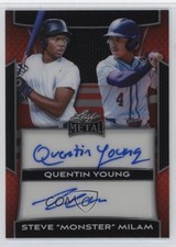 2025 Leaf Metal Red Prismatic 8/15 Quentin Young Steve “Monster” Milam Auto 1q2