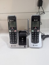 Cordless Phones With Base Charger Black CRL81212 2 AT T Silver New Batteries