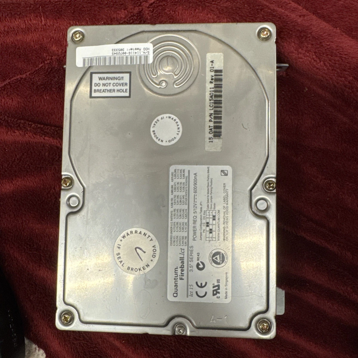 Quantum 3.5 in Form Factor Internal Hard Disk Drives 5400 RPM