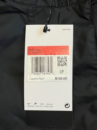 Nike Tour Repel Gilet da Golf Nero Idrorepellente Donna Taglia L, XL DX6085-010 Nuovo con etichette - Foto 8 di 9
