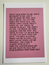 Jenny Holzer [no title] Postcard A6 Tate Official Art
