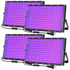 200W Black Lights For Glow Party - Icreating Indoor Large High Power Black