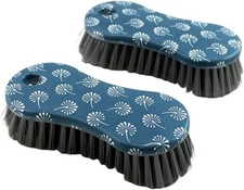2 Pack Multi-Purpose Scrub Brush – Heavy Duty Blue Printed Cleaning Tool
