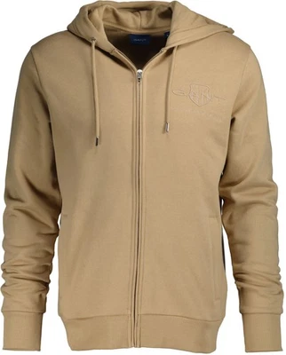 NEU! GANT Herren Sweatjacke 7325706685560 camel Gr. M - Bild 1 von 4