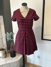 Red And Navy Stripped Gap Dress 