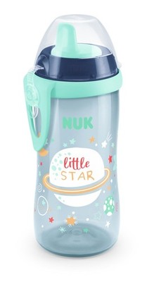 NUK Kiddy Cup Night Kleinkind Tasse | 12+ Monate | 300 ml | Auslaufsicher Gehärtet...