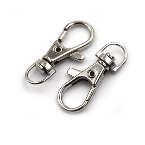 10x Lobster Clasp Swivel Trigger Clip Snap Hook Bag Car Key Rings Keychain J9 - Picture 5 of 6