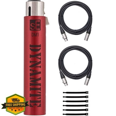 sE Electronics DM1 Dynamite Active In-line Microphone Preamp with 28dB Gain B...