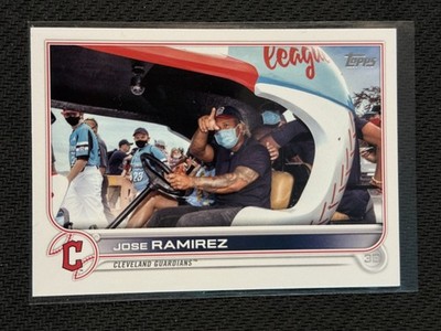 2022 Topps Series 1 - Jose Ramirez - Image Variation SP (Driving Bullpen Cart)