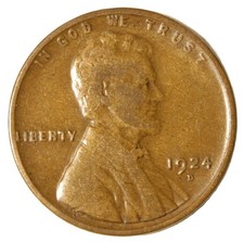 1924-D 1C BN Lincoln Cent- Choice VF- SMH 1887
