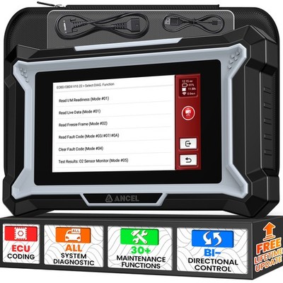 ANCEL DS160 All System OBD2 Bidirectional Scan Tool for Kia TPMS Injector Reset