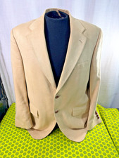 RALPH Ralph Lauren Tan 2-Button Polyester Micro Fiber Suede Blazer - 42 R