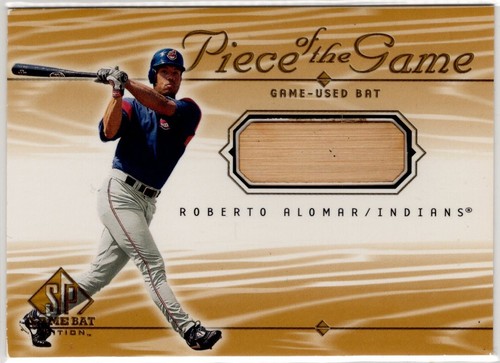 Roberto Alomar #RA 2001 SP Game Bat Piece of the Game card