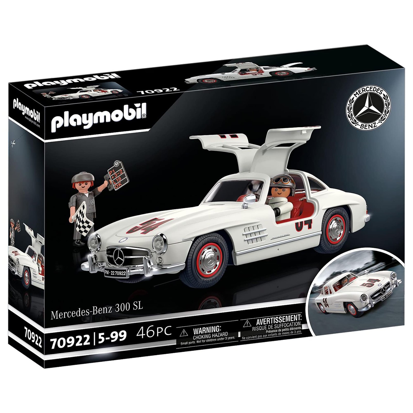 Playmobil 70922 Mercedes-Benz 300 SL, Model Car for Adults or Toy Car for Childr