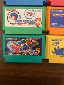 Nintendo Famicom Rockman 1 2 3 4 5 6 set Megaman Japan Game FC NES japan USED